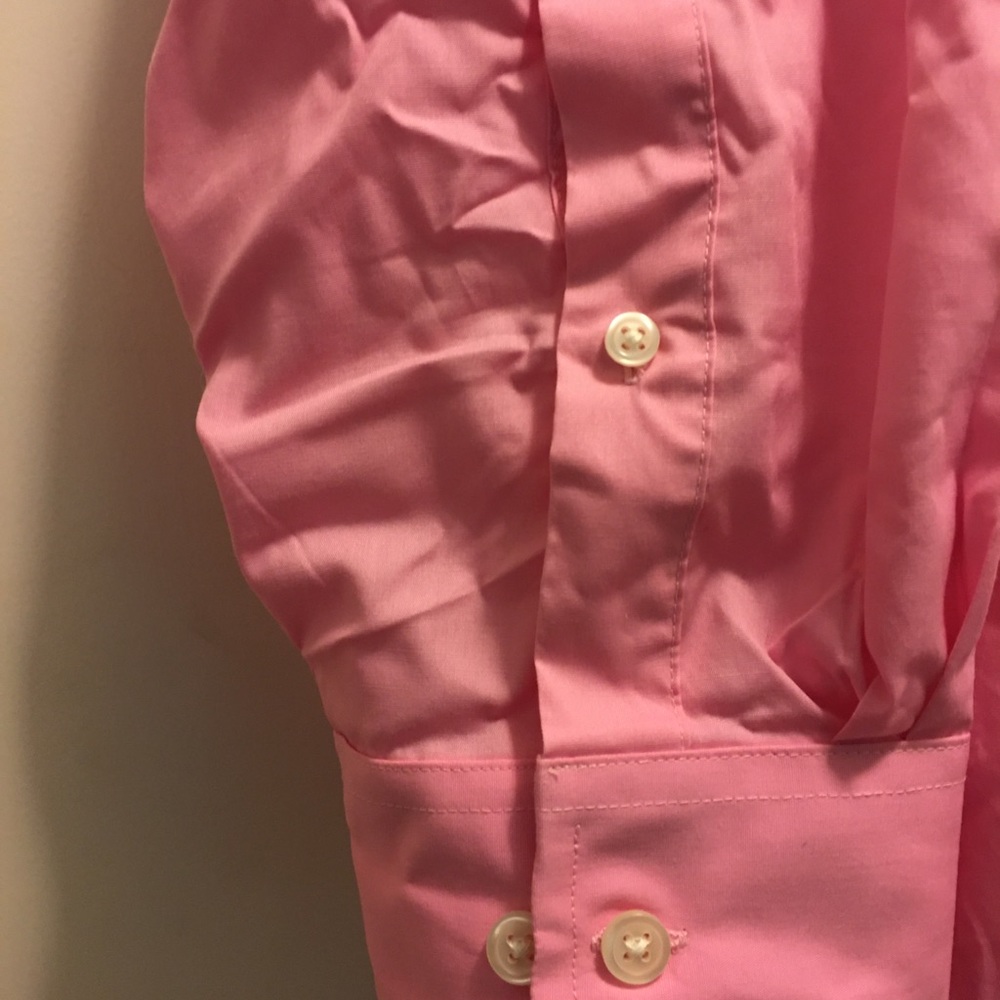 Croft&Barrow pink Lon sleeve dress shirt - Picture 3 of 5